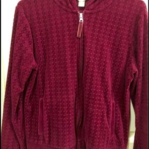Llightweight ladies velour jacket. Size M